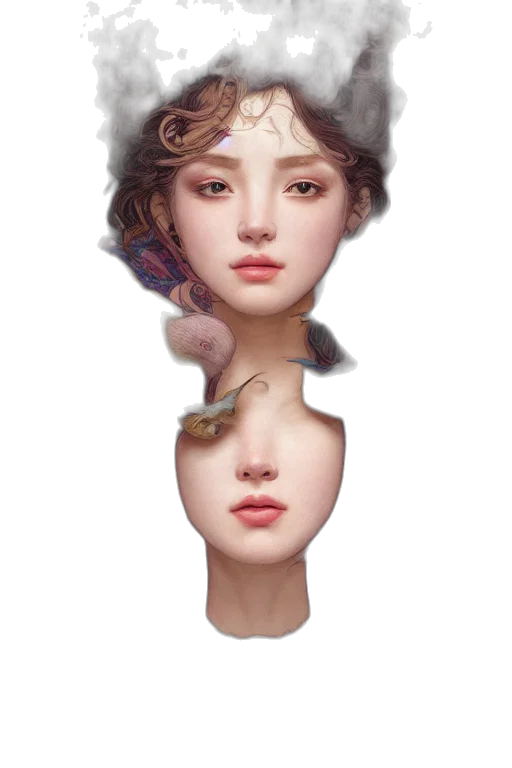 face, crown, mask, jewelry transparent PNG cut-out