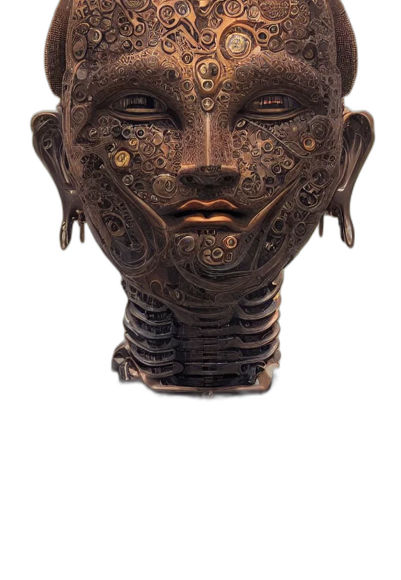 mask, face, crown, jewelry transparent PNG cut-out