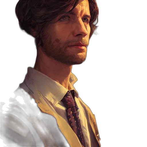 staff, face, jacket, hair transparent PNG cut-out