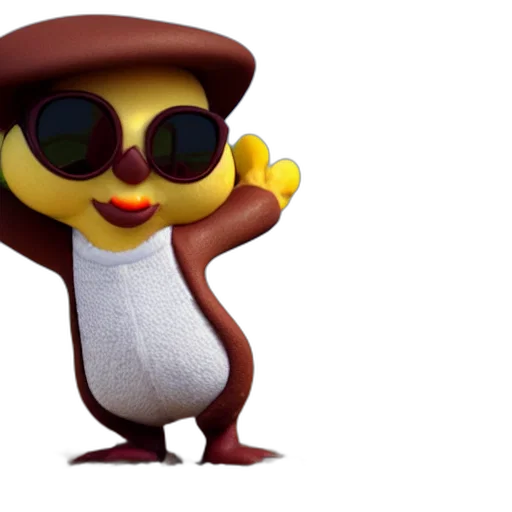 staff, 3d render, concept art, cute transparent PNG cut-out