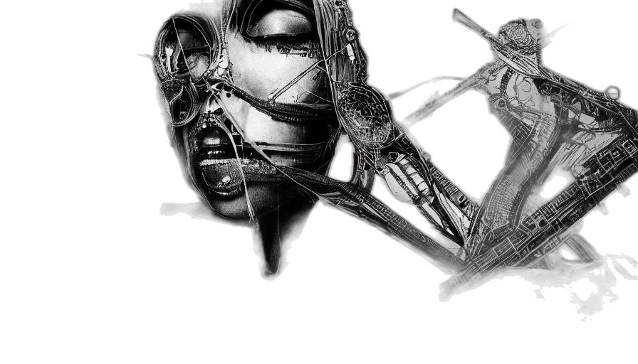mask, face, weapon, robot transparent PNG cut-out