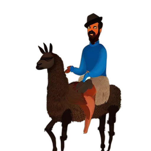 animal, hat, staff, concept art transparent PNG cut-out
