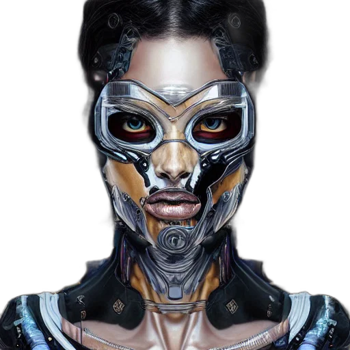 robot, mask, face, creature transparent PNG cut-out