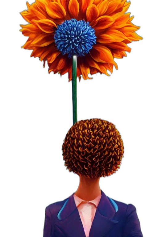 flower, crown, hat, staff transparent PNG cut-out