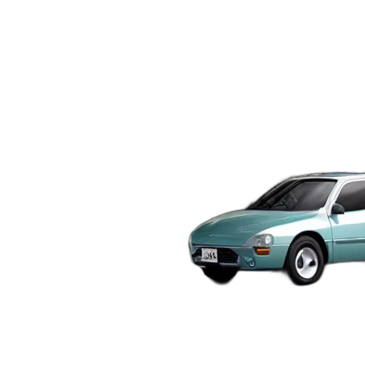 car, animal, 3d render, vaporwave transparent PNG cut-out