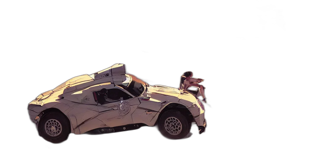 car, weapon, robot, concept art transparent PNG cut-out