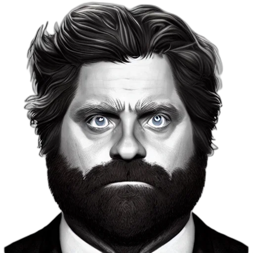 face, cartoon, photorealistic, comic book art transparent PNG cut-out