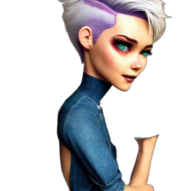 jacket, face, staff, concept art transparent PNG cut-out