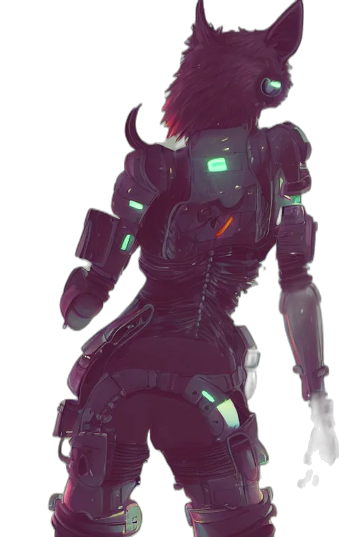 robot, weapon, jacket, creature transparent PNG cut-out