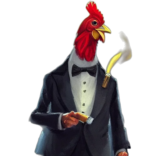 staff, animal, jacket, hat transparent PNG cut-out