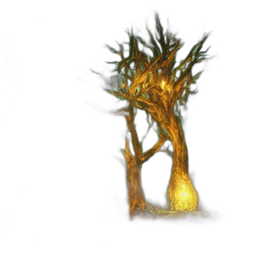 tree, crown, hair, staff transparent PNG cut-out