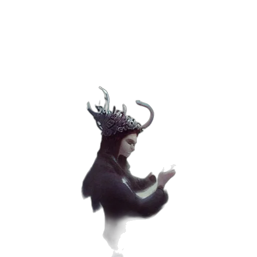 crown, dragon, creature, staff transparent PNG cut-out