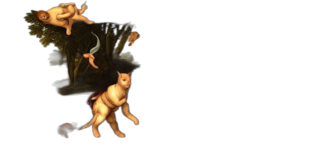 creature, dragon, animal, hair transparent PNG cut-out