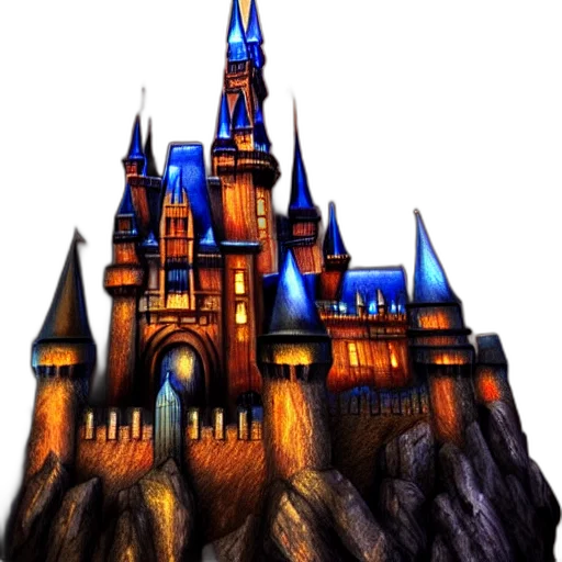 building, crown, concept art, fantasy art transparent PNG cut-out