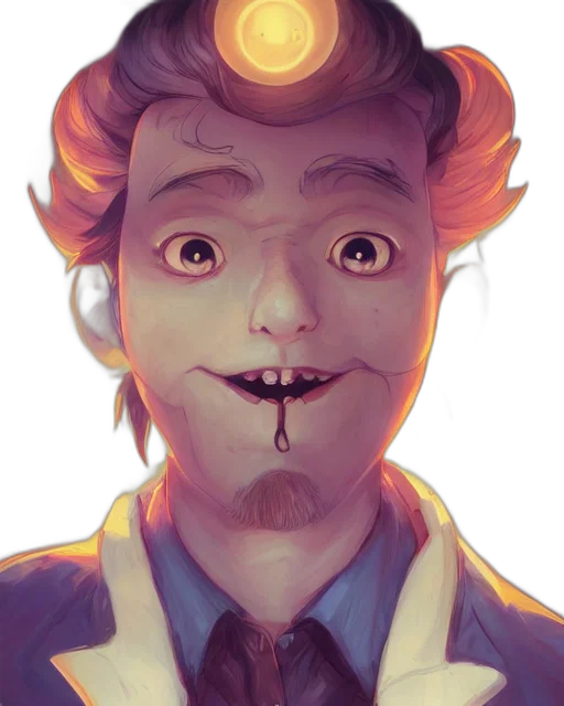 face, mask, staff, creature transparent PNG cut-out