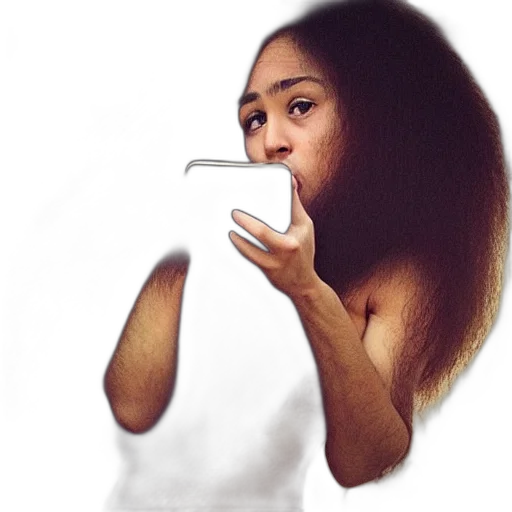 hair, face, mask, robot transparent PNG cut-out