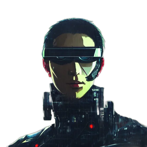 robot, face, mask, staff transparent PNG cut-out