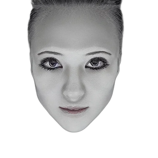 face, mask, robot, hair transparent PNG cut-out