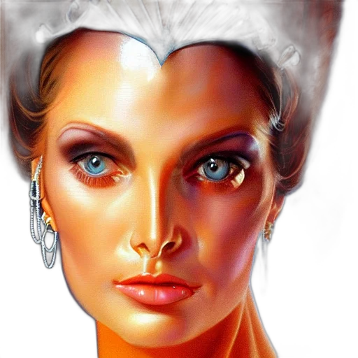 face, jewelry, photorealistic, fantasy art transparent PNG cut-out