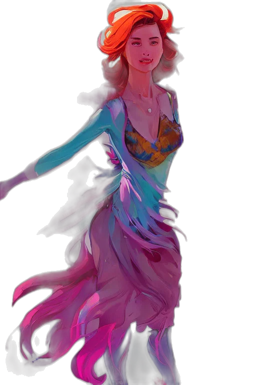 dress, creature, concept art, fantasy art transparent PNG cut-out