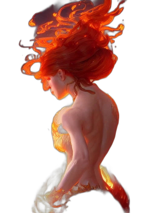 dress, crown, hair, concept art transparent PNG cut-out