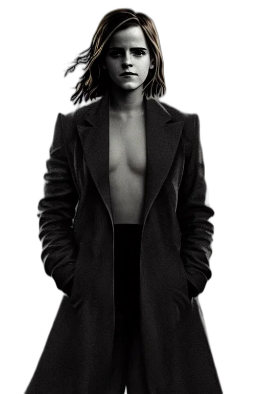 jacket, dress, hair, face transparent PNG cut-out