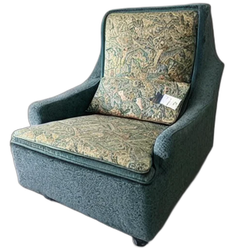 furniture, crown, 3d render, ugly transparent PNG cut-out