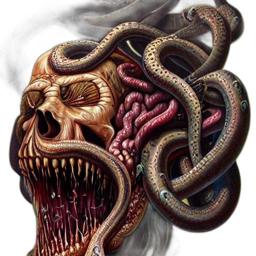 mask, creature, face, staff transparent PNG cut-out