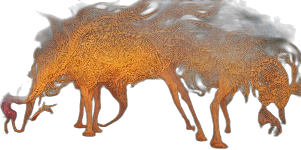 dragon, animal, hair, creature transparent PNG cut-out