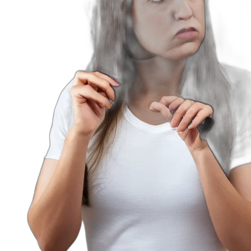 face, mask, hair, creature transparent PNG cut-out
