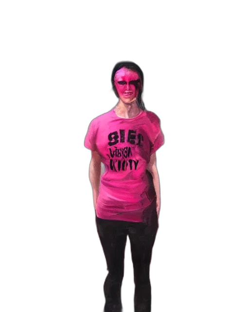 staff, mask, 3d render, neon transparent PNG cut-out