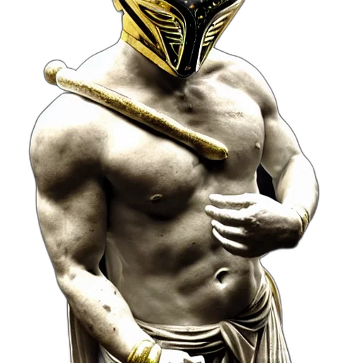 mask, sword, weapon, robot transparent PNG cut-out