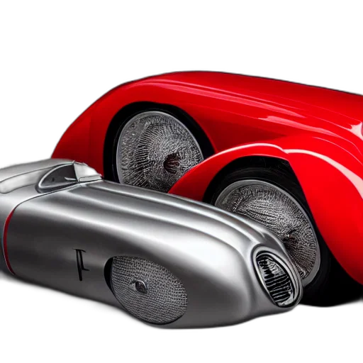 car, shoes, 3d render, photorealistic transparent PNG cut-out