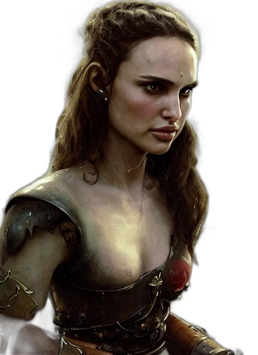 face, sword, jewelry, fantasy art transparent PNG cut-out