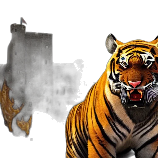 animal, concept art, photorealistic, comic book art transparent PNG cut-out
