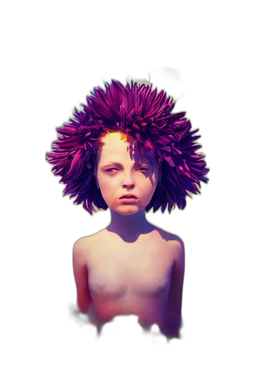 crown, hair, hat, creature transparent PNG cut-out