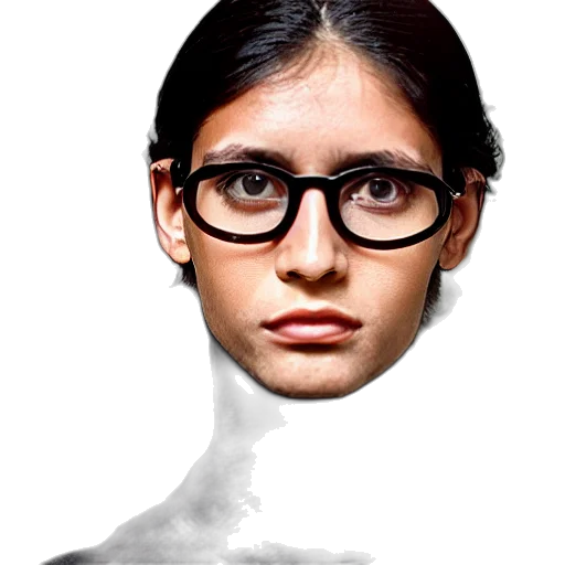 face, mask, hair, jewelry transparent PNG cut-out