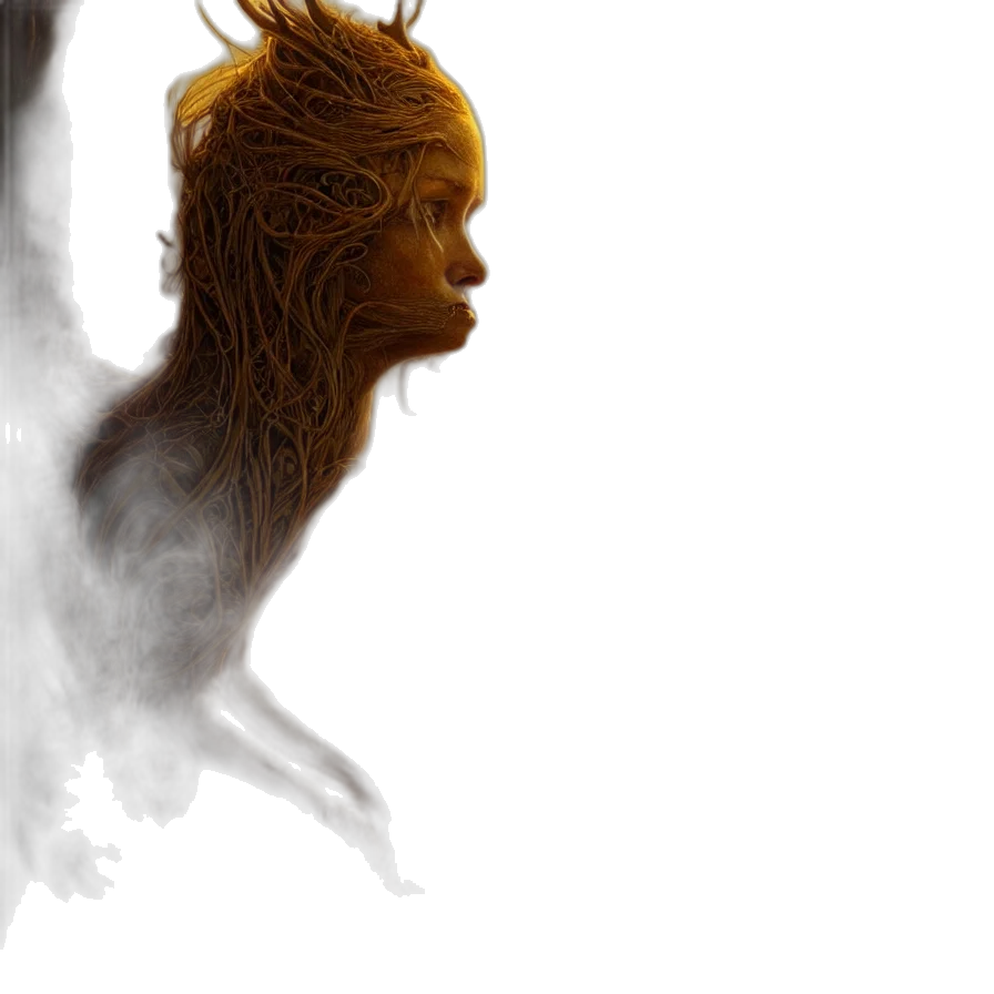 hair, creature, dragon, mask transparent PNG cut-out