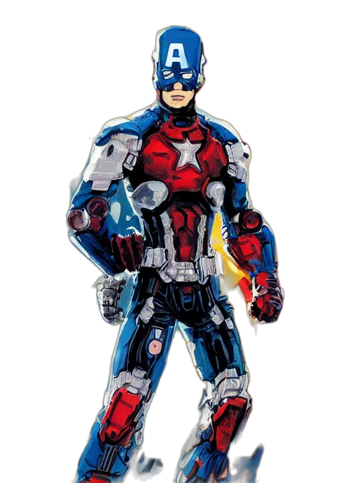 robot, weapon, comic book art, concept art transparent PNG cut-out