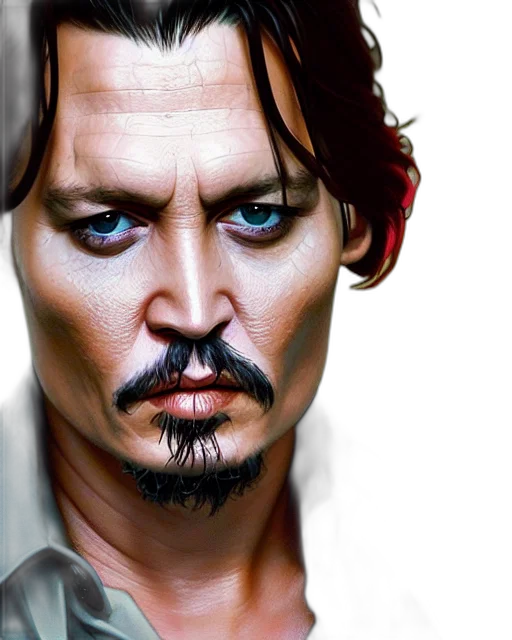 face, photorealistic, comic book art, fantasy art transparent PNG cut-out