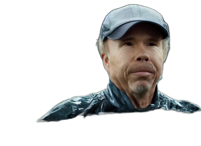 face, hat, photorealistic, film transparent PNG cut-out