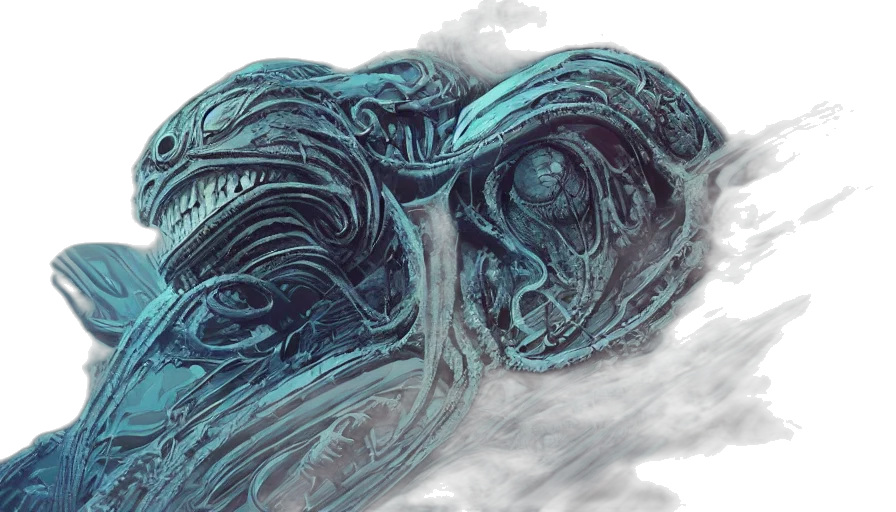 mask, creature, dragon, hair transparent PNG cut-out