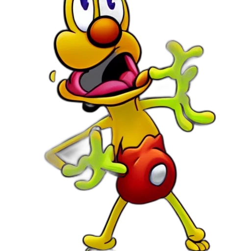 staff, animal, creature, robot transparent PNG cut-out