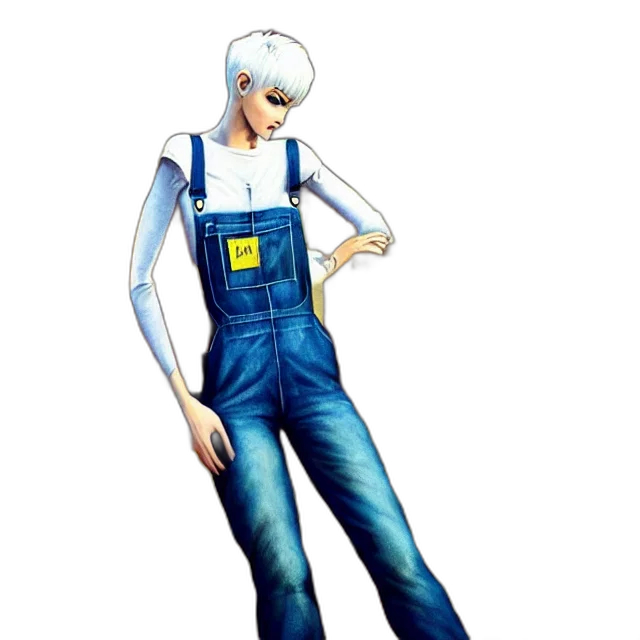 robot, jacket, staff, concept art transparent PNG cut-out