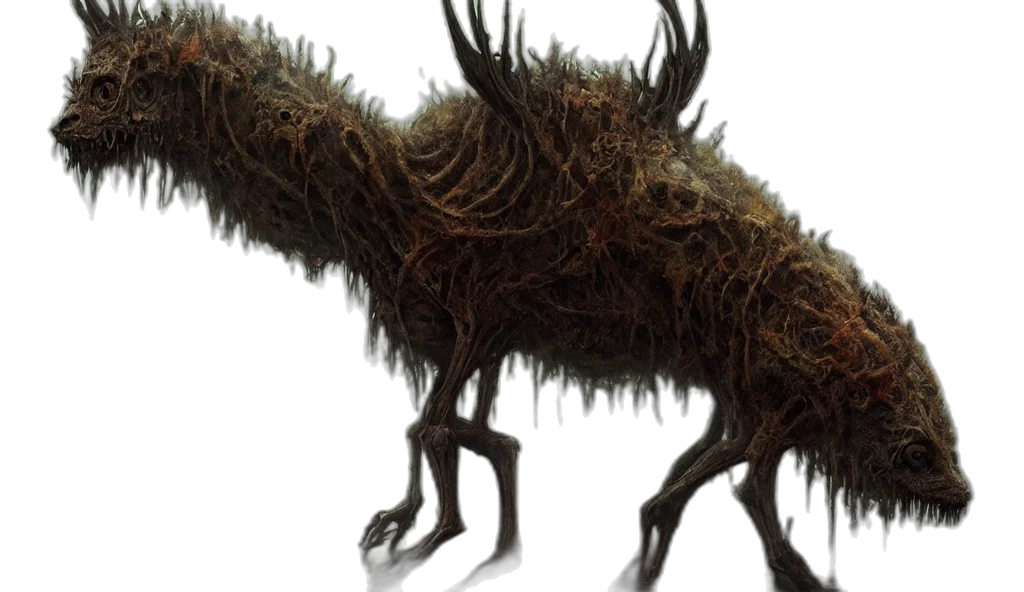 creature, animal, hair, dragon transparent PNG cut-out