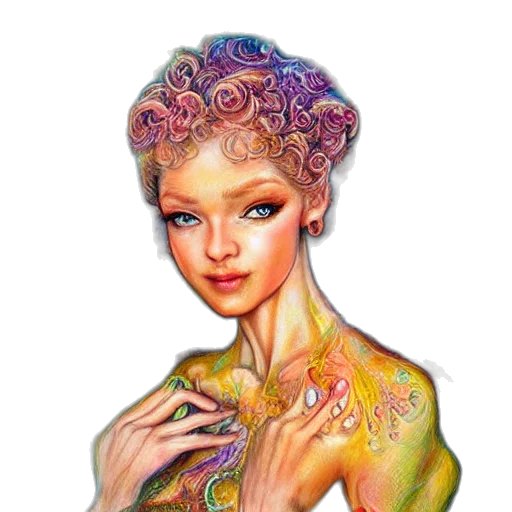 jewelry, dress, crown, fantasy art transparent PNG cut-out