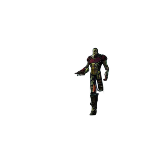 robot, weapon, staff, creature transparent PNG cut-out