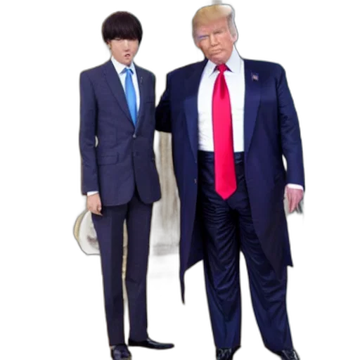 jacket, staff, umbrella, vaporwave transparent PNG cut-out
