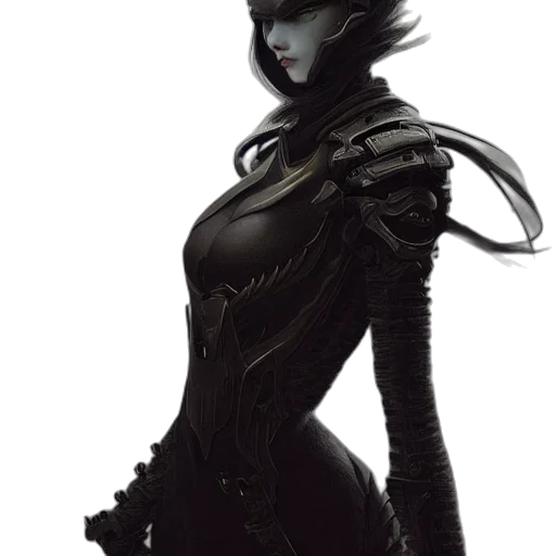 dress, mask, robot, concept art transparent PNG cut-out