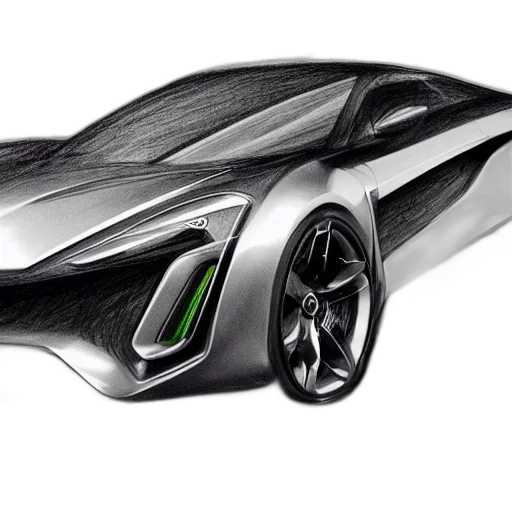 car, concept art, 3d render, concept transparent PNG cut-out